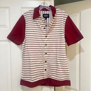 Collectif "DAVID‎ STRIPED" 50s STREIFEN KURZARM Herren HEMD Rockabilly NWNT sz S